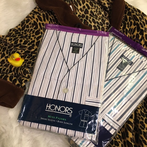 Honors Other - [Honors] Men’s Short Sleeve Knee Length PJs